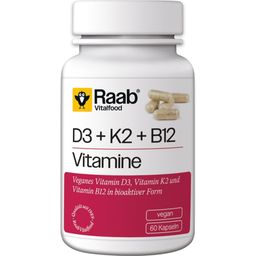 Raab Vitalfood Vitamina D3+K2+B12 460 mg - 60 capsule