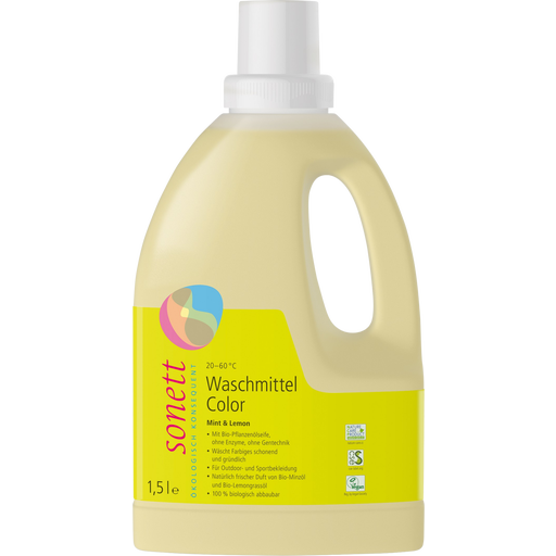 Sonett Flüssigwaschmittel Color Mint & Lemon - 1,50 l