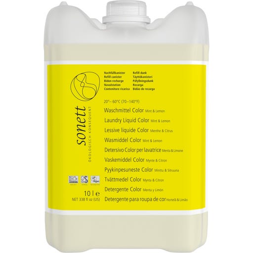 Sonett Flüssigwaschmittel Color Mint & Lemon - 10 Liter