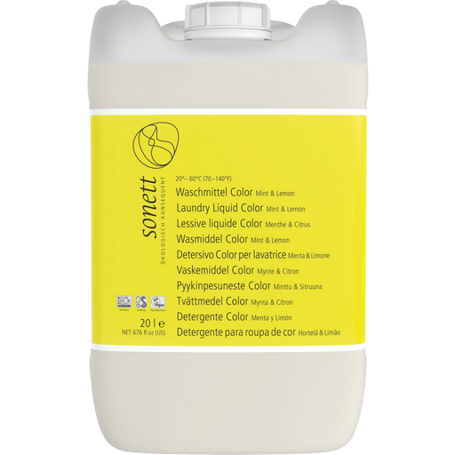 Sonett Flüssigwaschmittel Color Mint & Lemon - 20 Liter