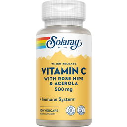 Solaray 2 Stage Time Release Vitamin C Capsules - 100 veg. capsules