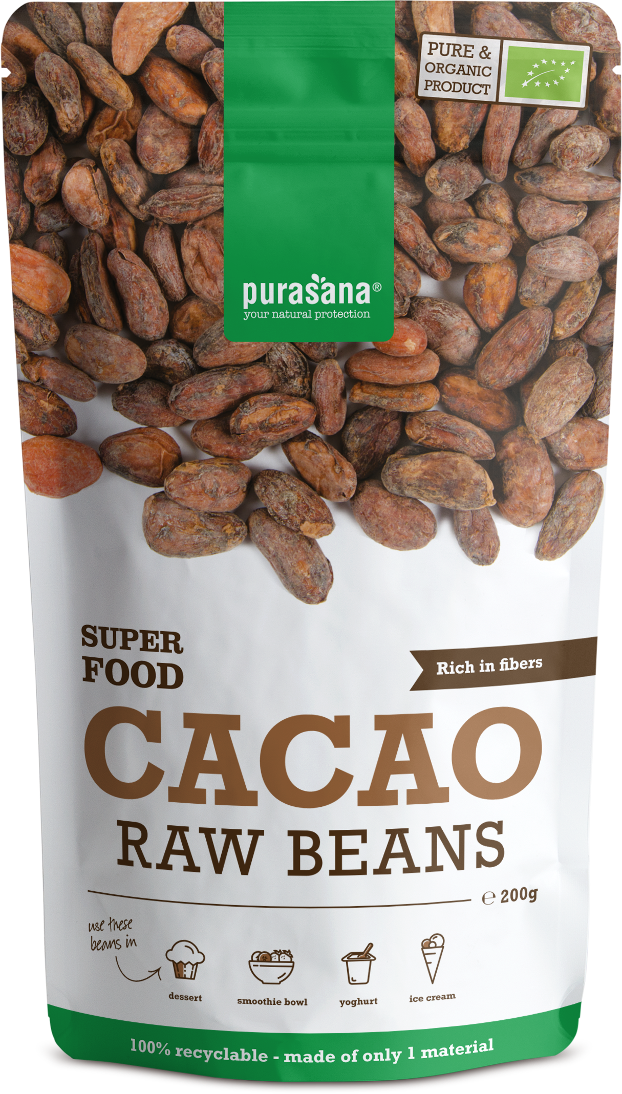 Purasana Grãos de Cacau BIO