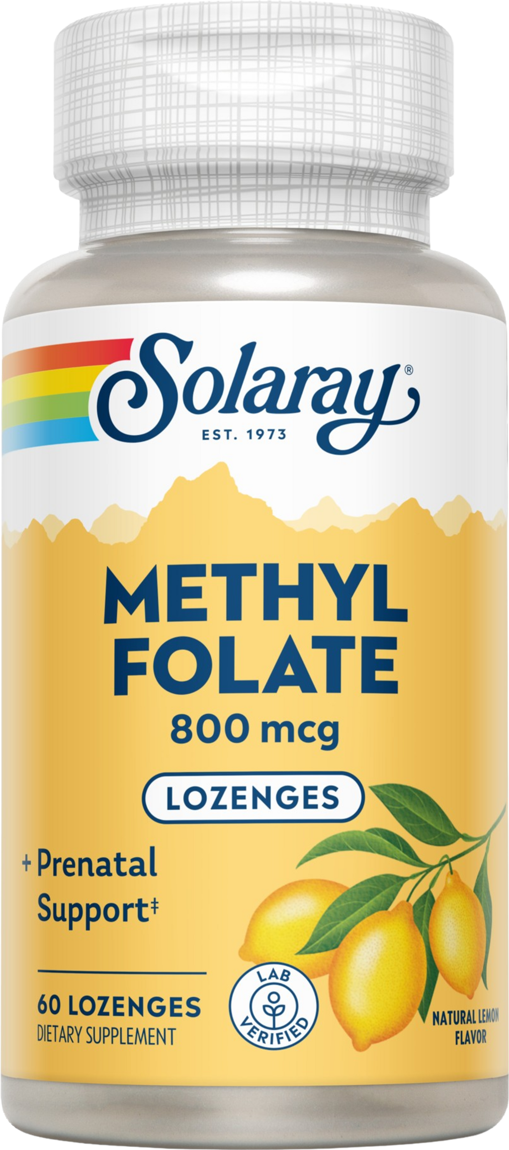 Solaray Methyl Folate - 60 pastiliek na cmúľanie