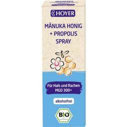 HOYER Bio manuka med + propolis ve spreji - 20 ml
