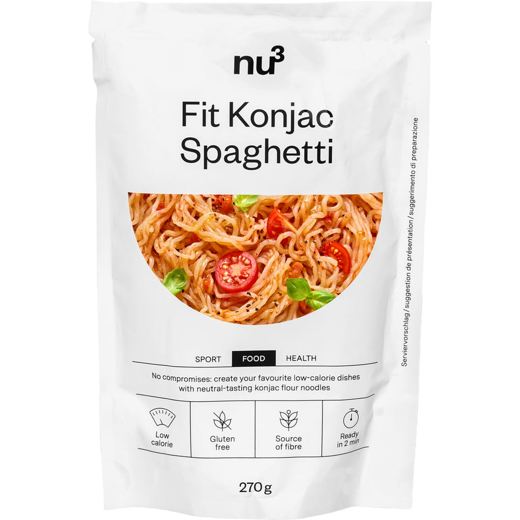 pastaさページ Fit Konjac Spaghetti, 200 g - nu3 - VitalAbo Onlineshop
