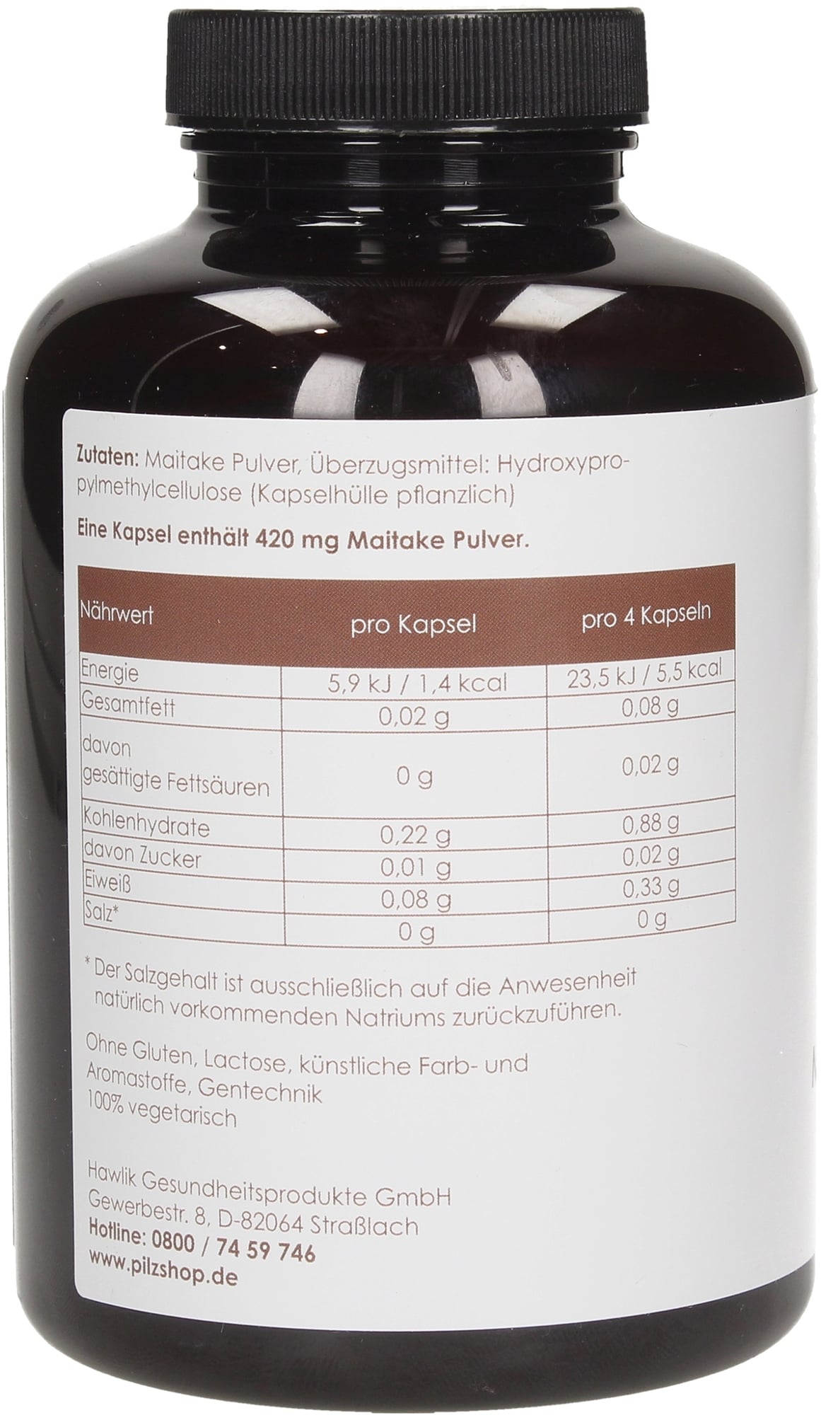 Maitake Pulver Kapseln Hawlik VitalAbo