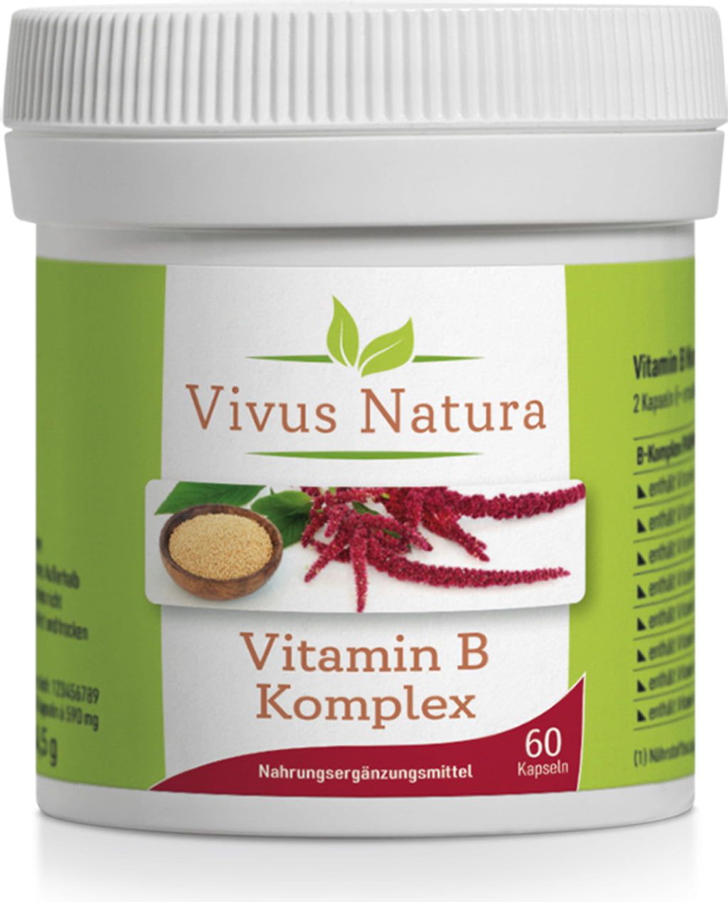 Vitamin B-Komplex, 60 Kapseln - Vivus Natura - VitalAbo
